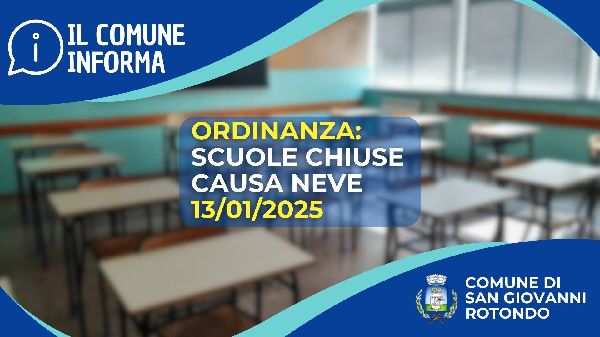 Ordinanza di chiusura scuole per neve