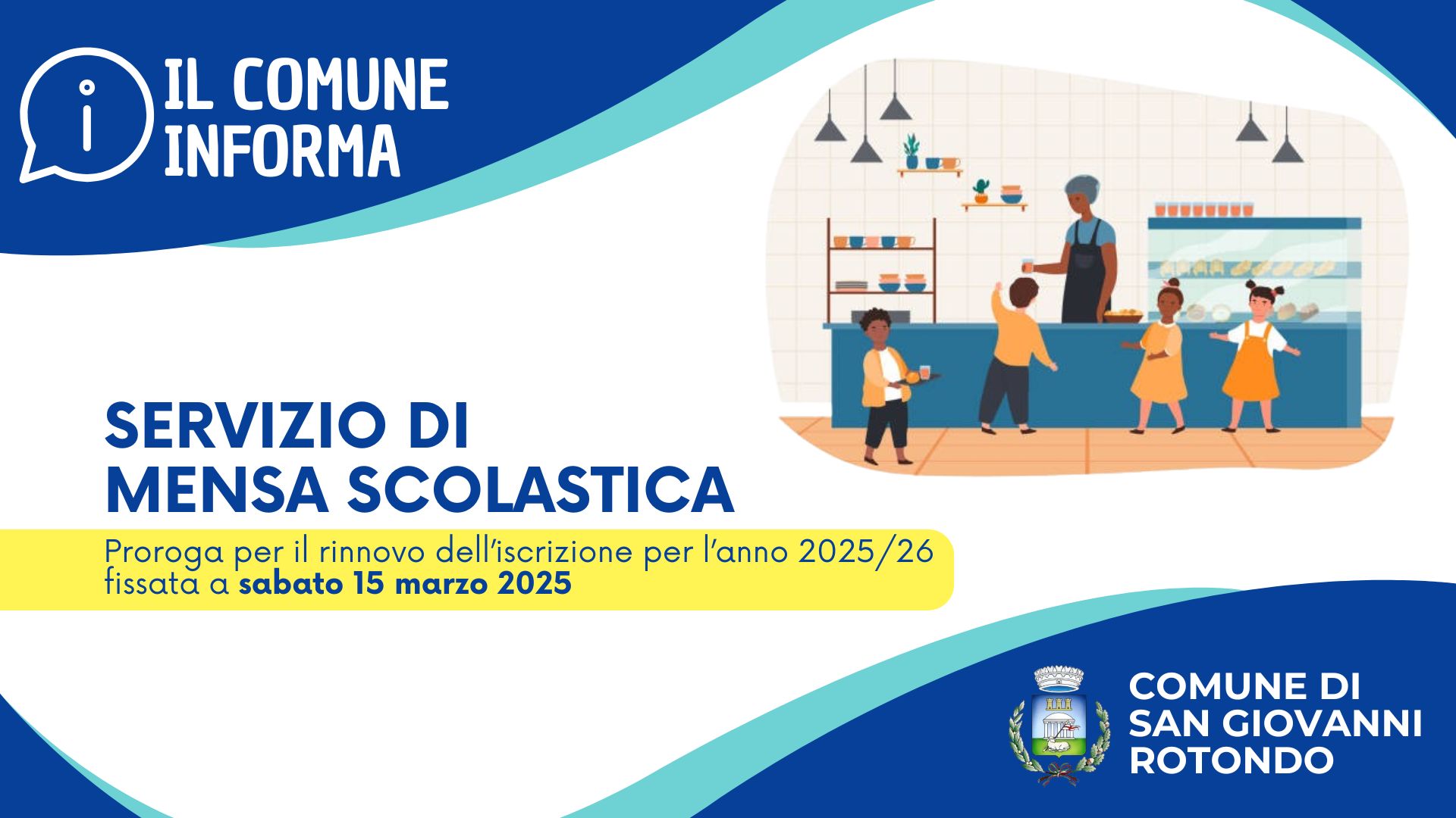 Iscrizione e rinnovo al servizio di Mensa Scolastica