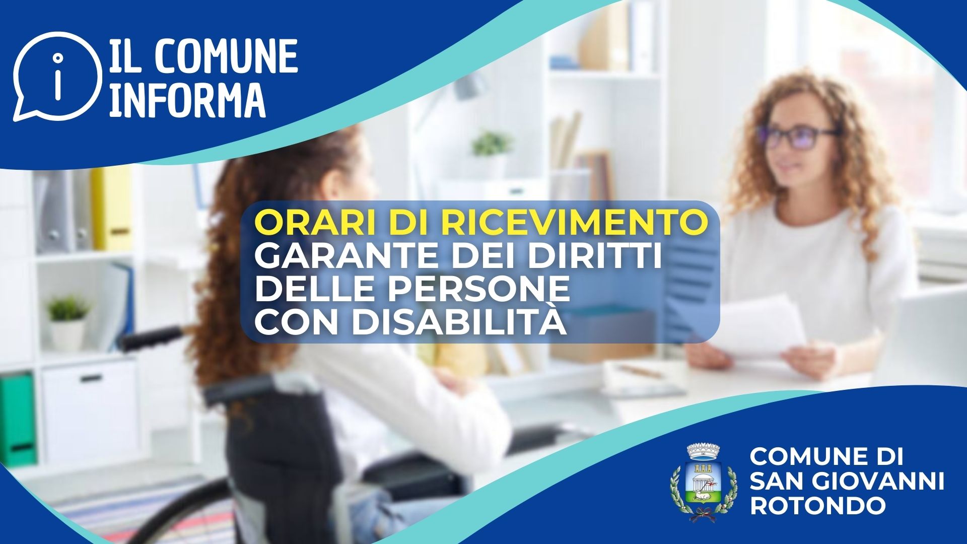 Orari di ricevimento del Garante dei diritti delle persone con disabilità